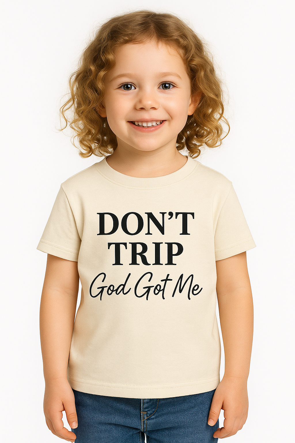 “DON’T TRIP God Got Me” Faith Tee - Image 2